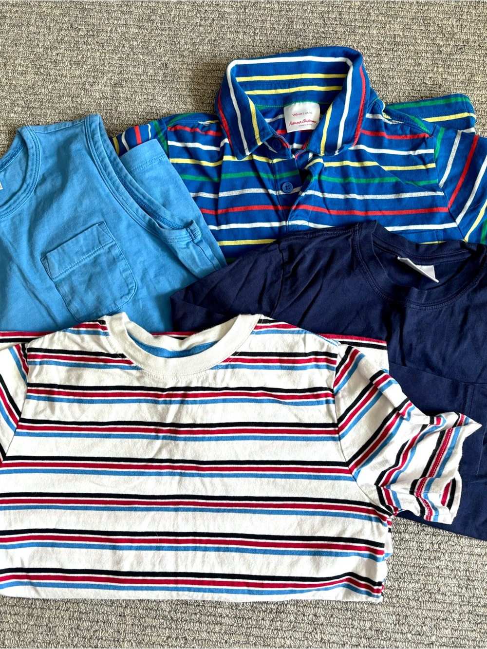 Hanna Andersson Boys Tee Set - size 140